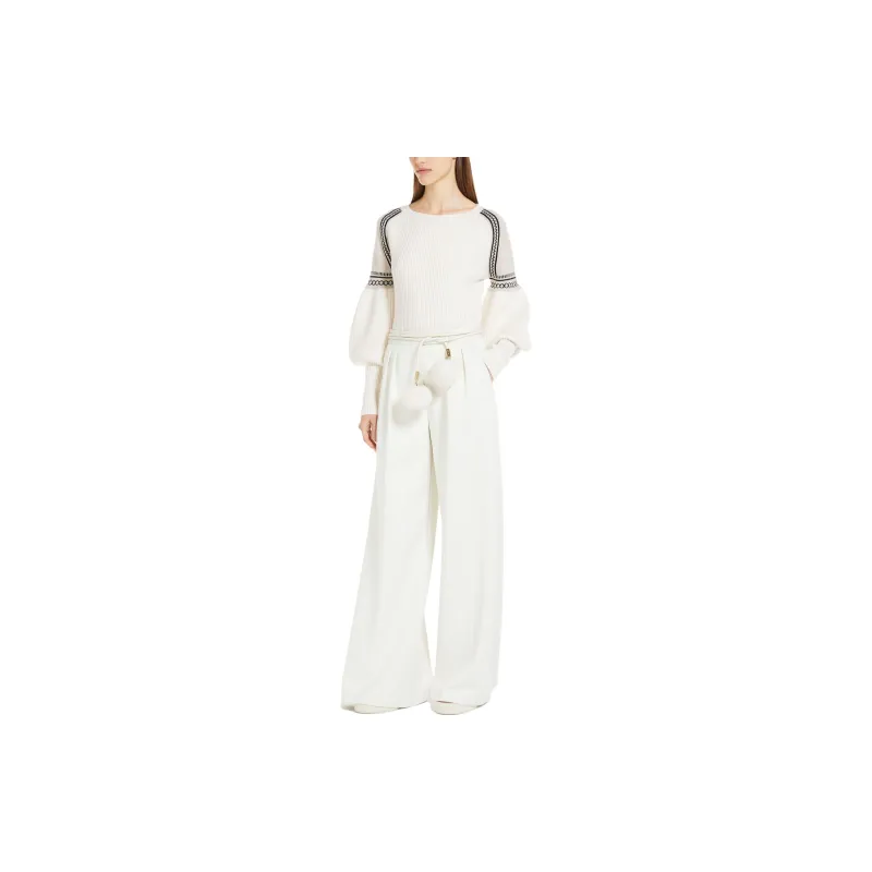 MaxMara Ribbed knit Panelled Jumper-4