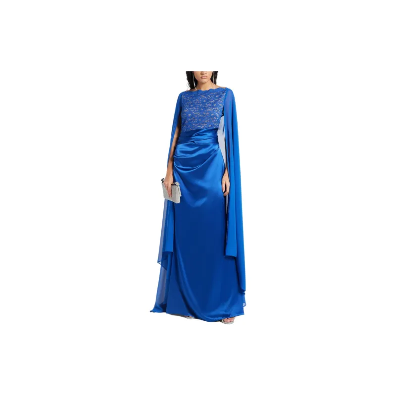 Talbot Runhof Cape design Maxi Dress-1