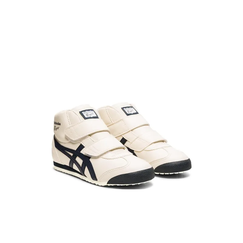 Onitsuka Tiger MEXICO 66 Abrasion Resistant Mid Top Kids Lifestyle Shoes Ecru Children Aged 3 7 Years Old-3