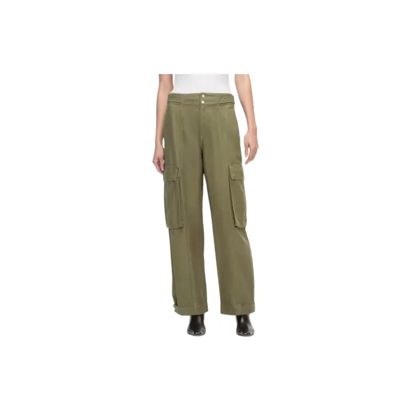 FRAME Wide-leg Cargo Trousers-1
