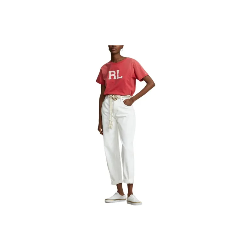 Polo Ralph Lauren T Shirts Women's Red-2