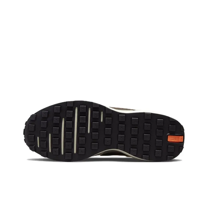 Nike Waffle One Cushioning Anti-Slip And Wear-Resistant Low-Top Kids Lifestyle Shoes Beige Brown Teenagers-5
