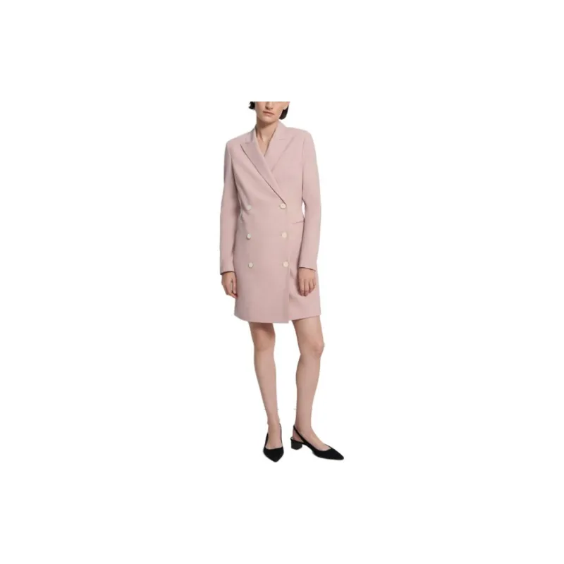 THEORY Long-Sleeved Dresses Women's Light Pink-3