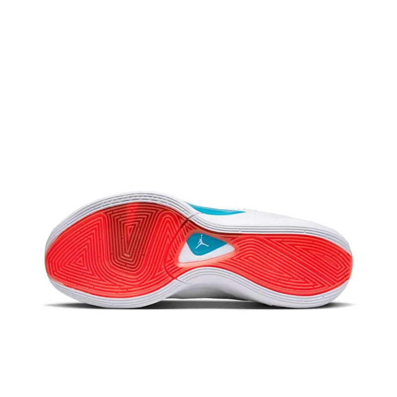 Jordan Luka 1 Abrasion Resistant Support Low Top Children's Basketball Shoes White Teenagers-3