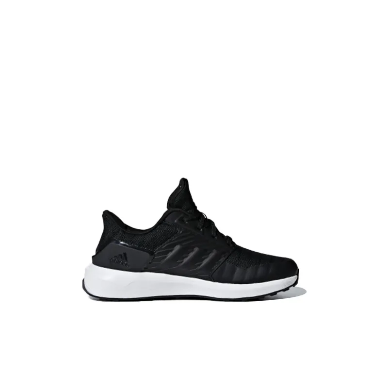Adidas Rapida Run Wide K Slip Resistant Low Top Kids' Running Shoes Black White Kids'-1