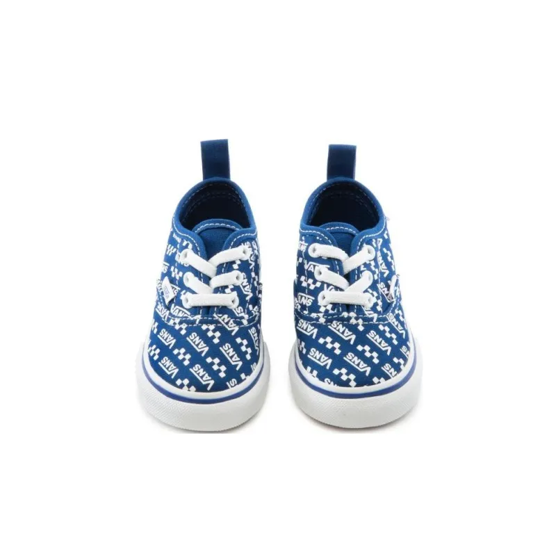 Vans Authentic   Elastic Laces Toddler 'Logo Repeat - True Blue'-2