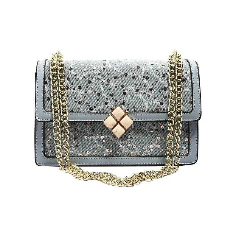 NOMK PU With Synthetic Leather Shoulder Bag, Crossbody Bag Women's Black/White/Light Blue/Dark Blue-8