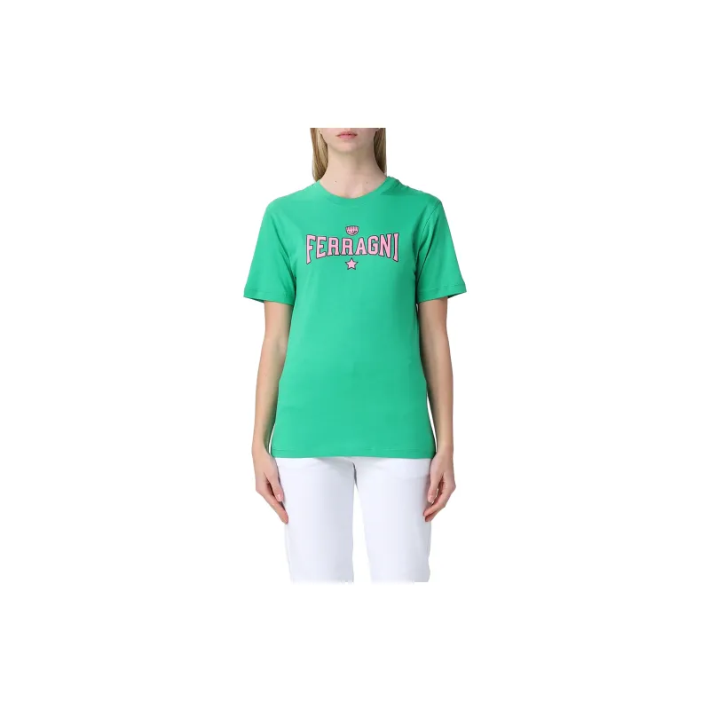 CHIARA FERRAGNI Logo-Printed Crewneck T-Shirt-2