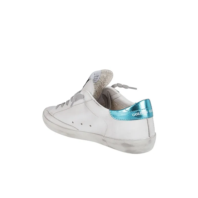 Golden Goose Super Star Low Top Kids' Skateboarding Shoes White Blue Kids'-3