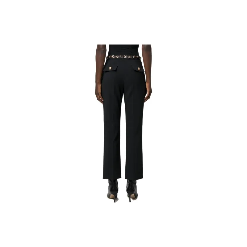 Elisabetta Franchi Scarf detaill Cropped Trousers-2