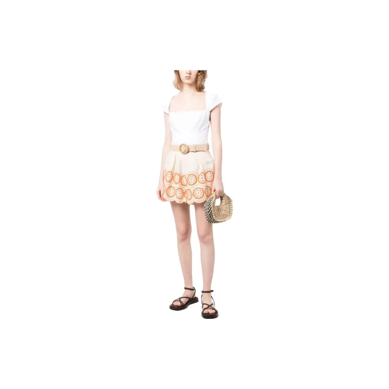Zimmermann Broderie anglaise Linen Short Shorts-1