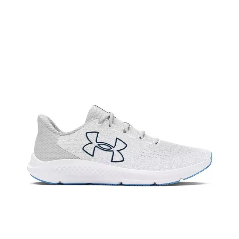 Under Armour Charged Pursuit 3 Durable Breathable Low Top Casual Running Shoes Men's White-2