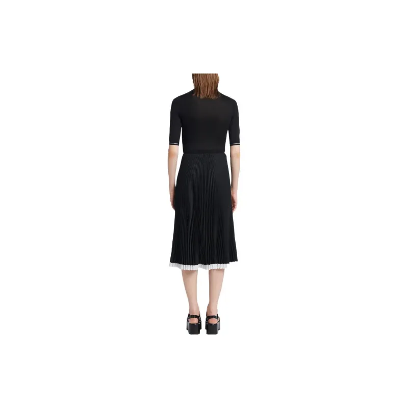 PRADA Short-Sleeved Dresses Women's Black-2
