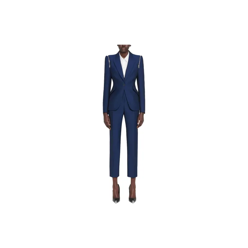 Alexander McQueen SS23 Casual Pants Women's Blue-1