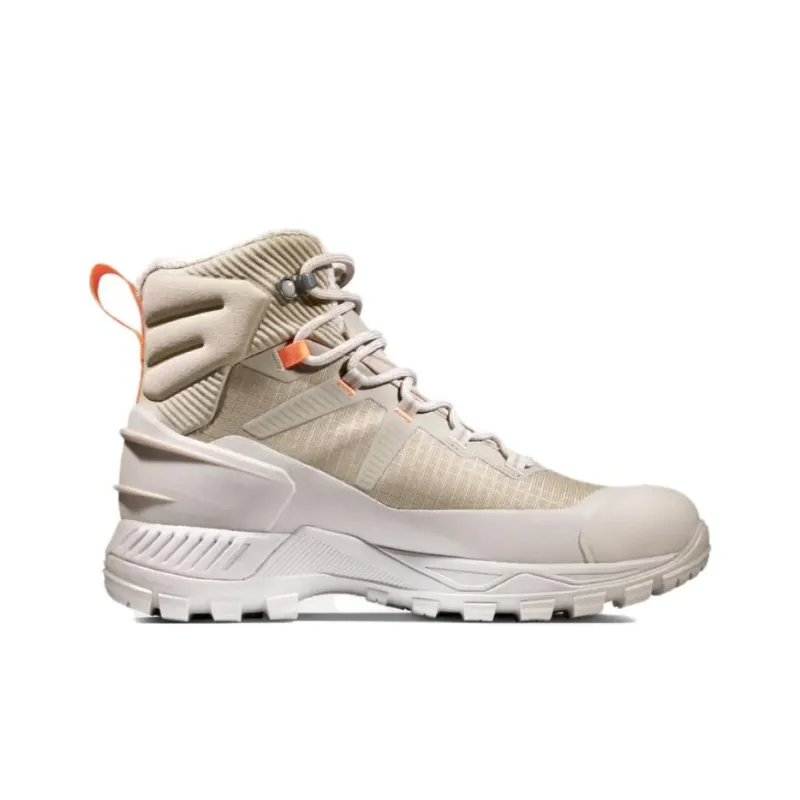 MAMMUT Blackfin 3 Anti-Slip Wear-Resistant Mid-Top Trekking Shoes Women's Beige-1