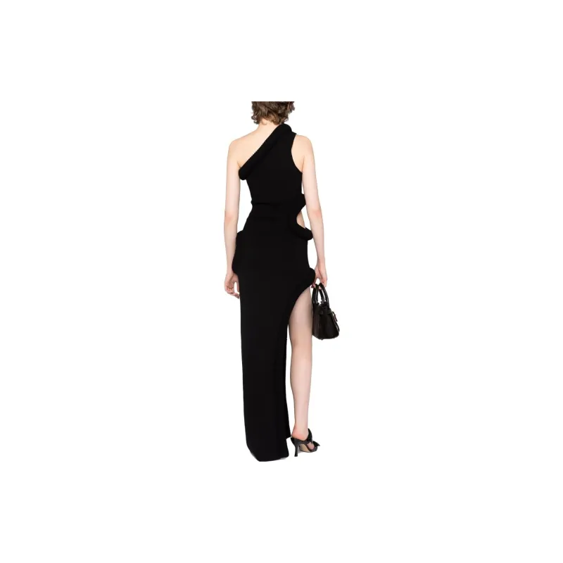 OFF WHITE Cut Out One Shoulder Dress-2