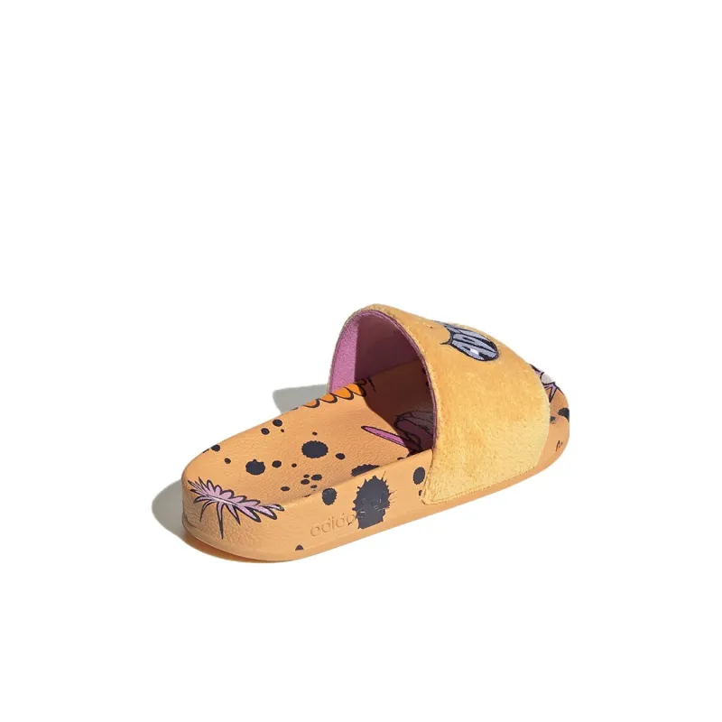 Adidas Originals Abrasion Resistant Kids' Slippers Orange Yellow Kids'-3