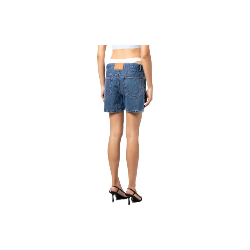Alexander Wang Low rise Layered Denim Shorts-2