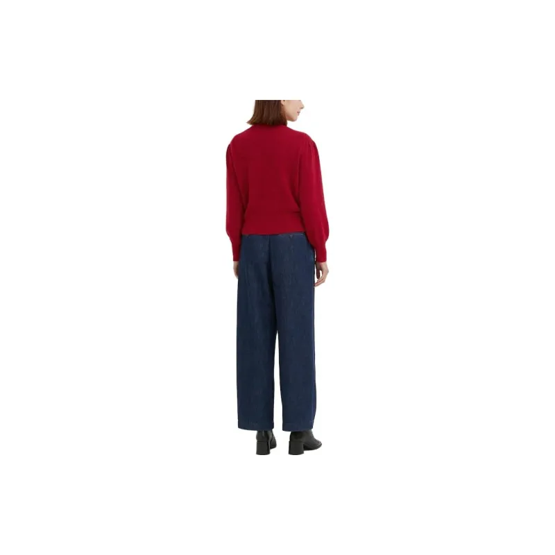 UNIQLO X IDLF Co branded Series Sweaters Women's Coral Red-1