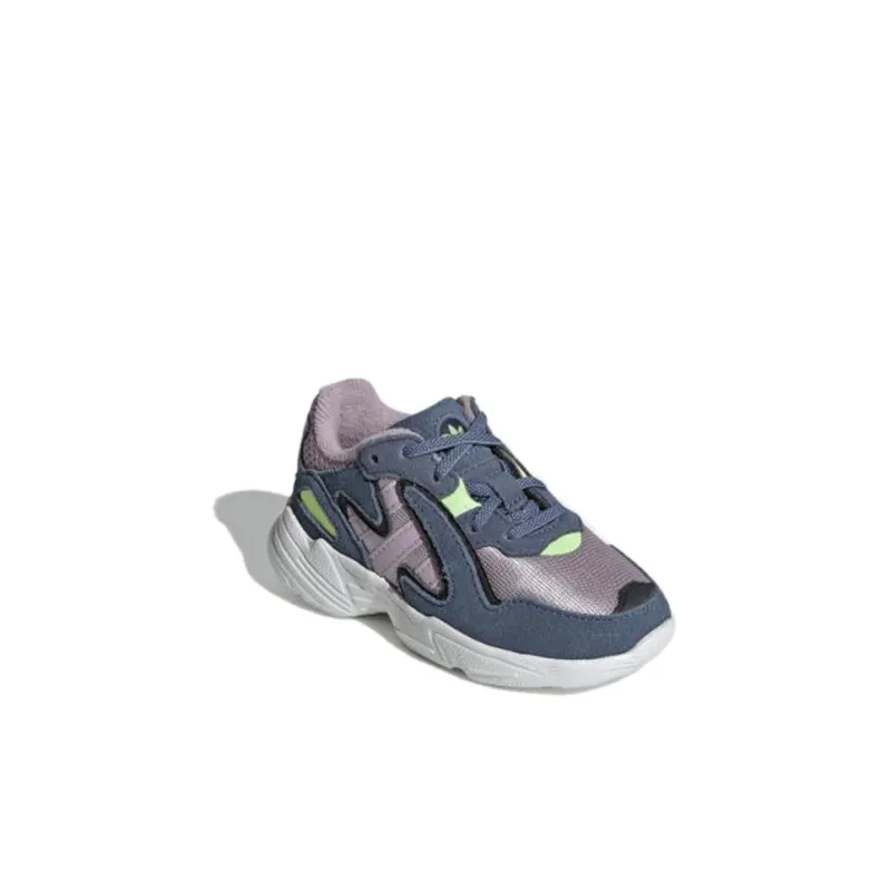 Adidas Originals Yung-96 Chasm El I Breathable Low-Top Toddler Shoes Gray Infant And Toddler-2