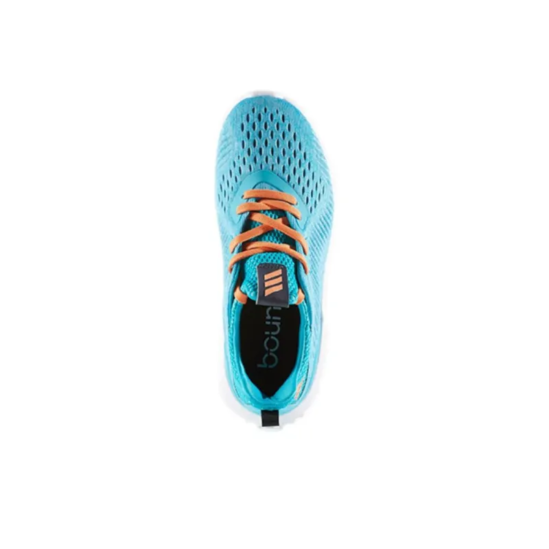 Adidas AlphaBounce J Cushioned Wear-Resistant Slip-Resistant Low-Top Kids' Running Shoes Blue Teenagers-4