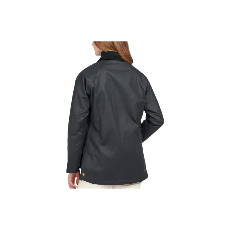 BARBOUR Barbour Acorn Waxed Cotton Jacket Jackets Coats Women's Black-3