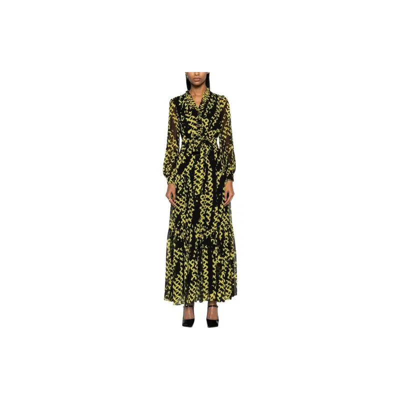 Diane Von Furstenberg Long Sleeved Dress Women's Black-1