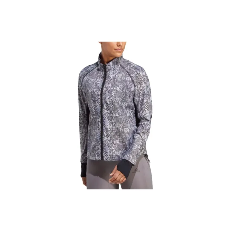 Adidas FAST RUNNING ITERATION JACKET Jackets Coats Women's Black/White-1