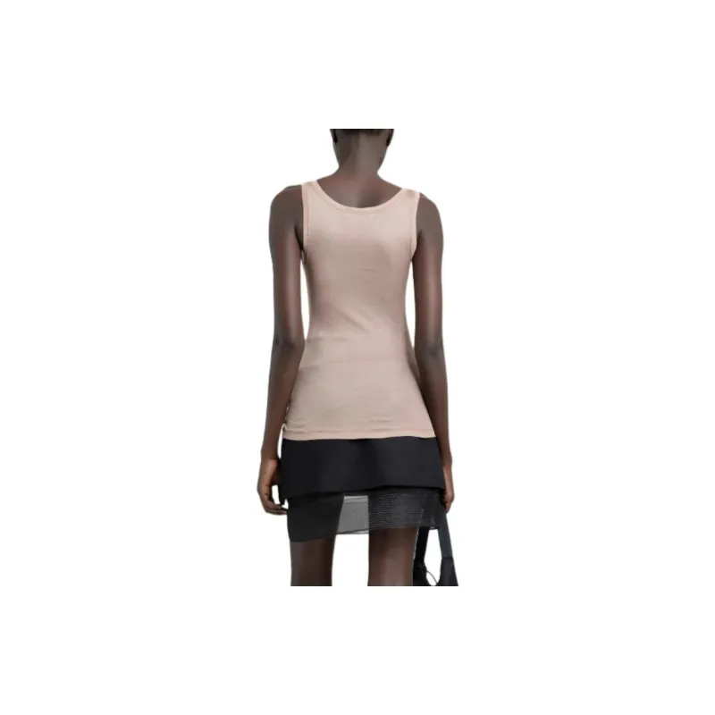 PRADA Logo Detailed Sleeveless Top-4