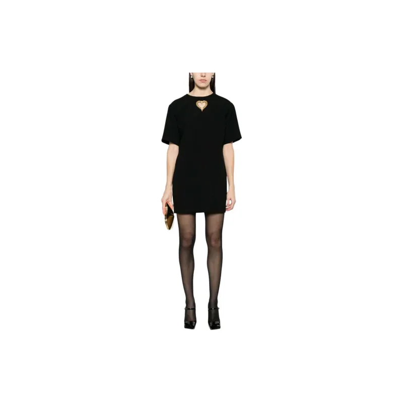 MOSCHINO Heart Cut Out Mini Dress-1