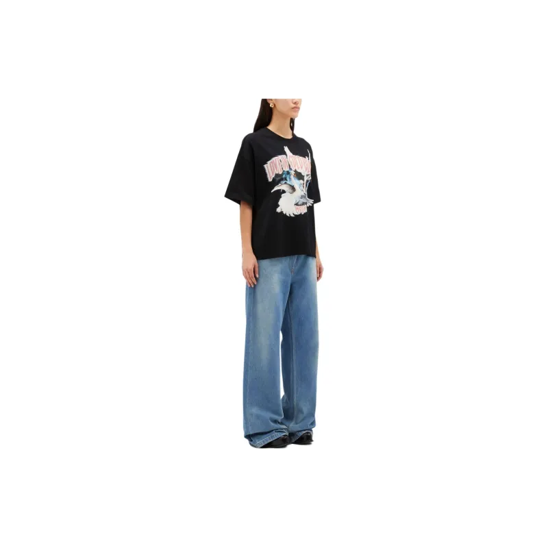 MSGM Graphic Printed Crewneck T Shirt-1