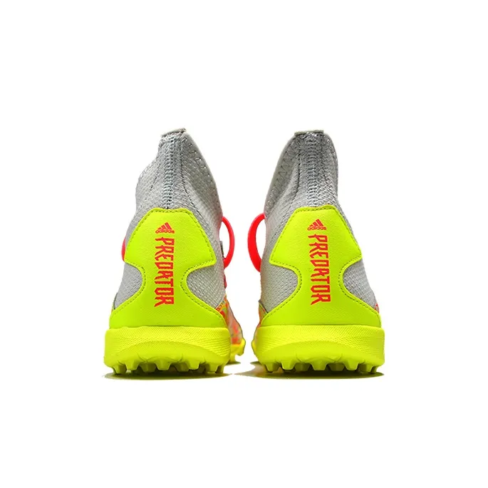 LIEYING x Adidas Freak.3 TF Low Top Kids' Soccer Shoes Gray Red Kids'-4