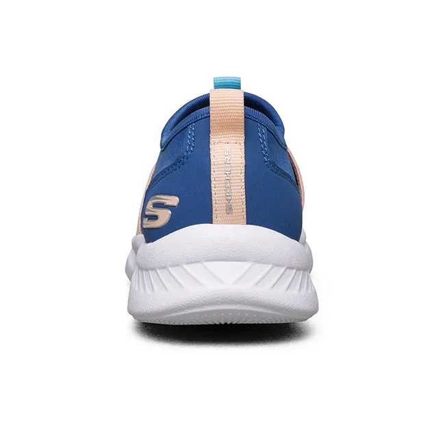 Skechers Comfy Flex 2.0 Anti Slip Wear Resistant Low Top Kids' Running Shoes Blue Teenagers-3