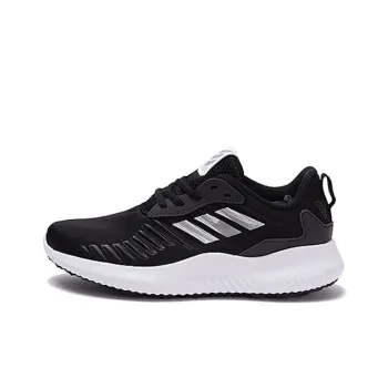 Adidas Alphabounce Rc J Wear Resistant Slip Resistant Low Top Kids' Running Shoes Black White Teenagers