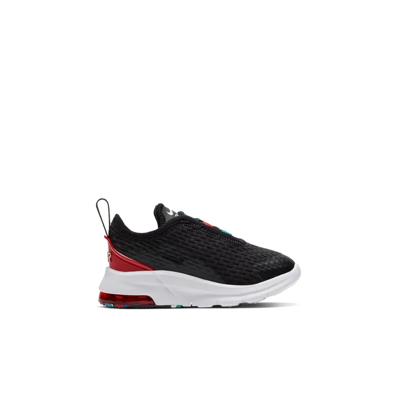 Nike Air Max Motion MC Abrasion Resistant Shock Absorbers Low Top Running Shoes Black Red Infant And Toddler-1
