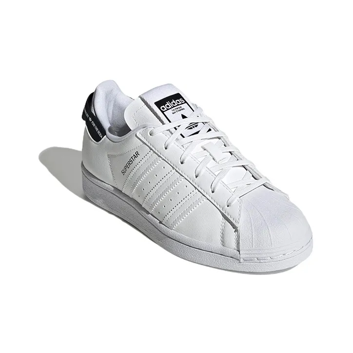 Adidas Originals SUPERSTAR Abrasion Resistant Low Top Kids' Skateboarding Shoes White Teenagers-2