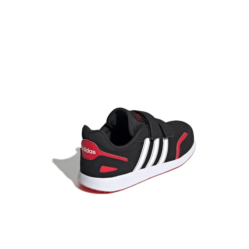 Adidas Neo Vs Switch Breathable Low Top Kids' Skateboarding Shoes Black Red White Children Aged 3 7 Years Old-3
