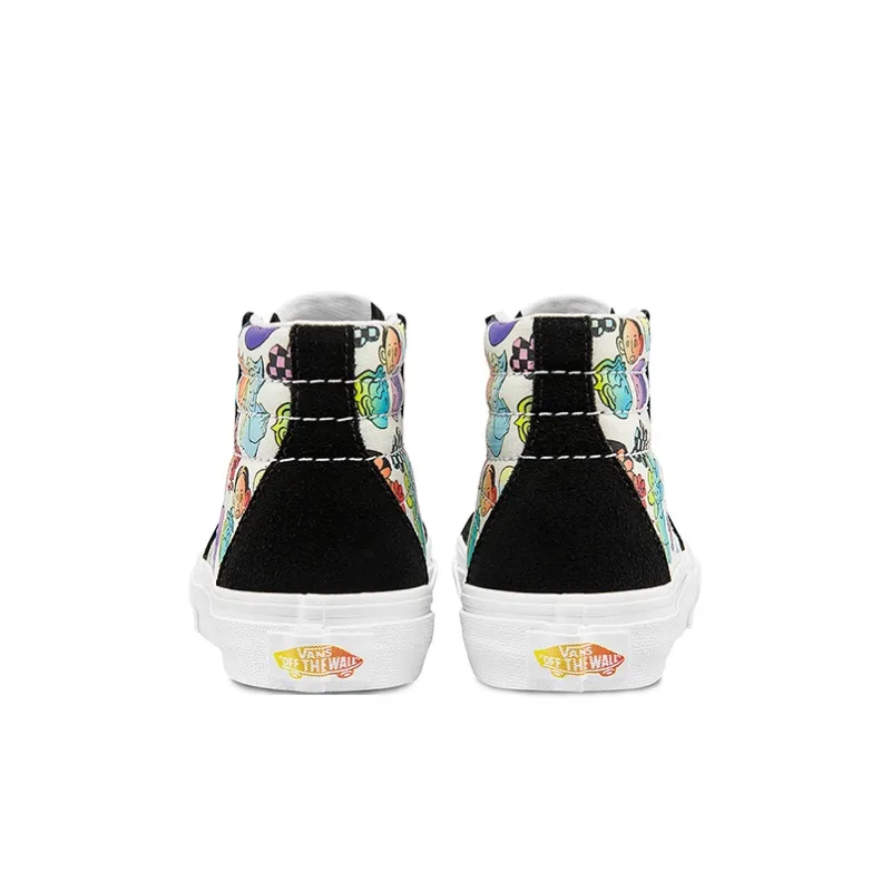 Vans SK8 Anti-Slip Wear-Resistant High-Top Skateboard Shoes Black Children Aged 3-7 Years Old-4