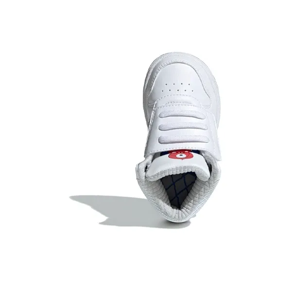Adidas Neo Hoops 2.0 Mid Top Toddler Shoes White Black Blue Infant And Toddler-4