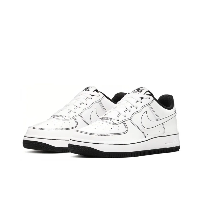 Nike Air Force 1 Low 07 Contrast Stitch White Black GS-2