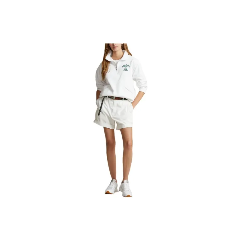 Polo Ralph Lauren Wimbledon Tennis Open Collection SS24 Sweatshirt Women's Porcelain White-1