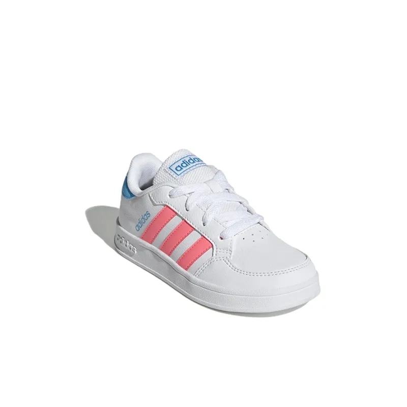 Adidas Neo Breaknet Anti Slip Wear Resistant Low Top Skateboard Shoes White Kids'-2