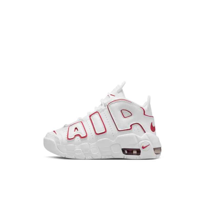Nike Air More Uptempo White Varsity Red Outline PS-0