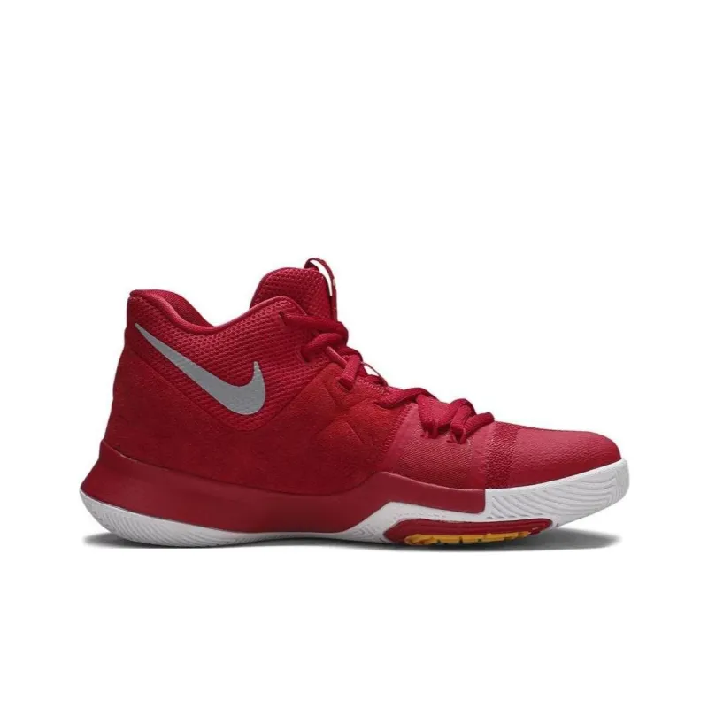 Nike Kyrie 3 Grade School Mid Top Children's Basketball Shoes Red White Unisex-1