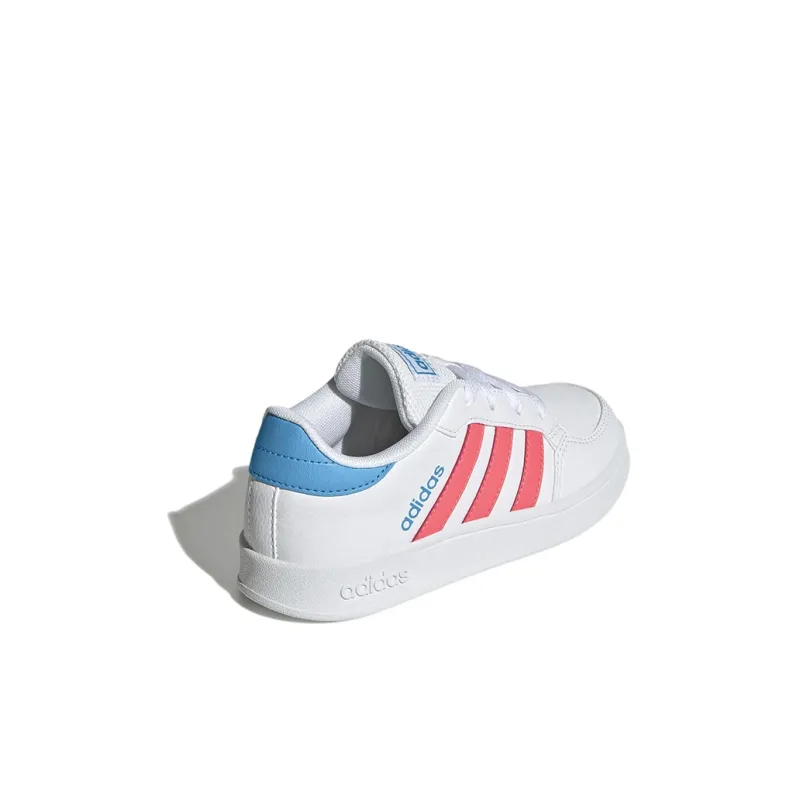 Adidas Neo Breaknet Anti Slip Wear Resistant Low Top Skateboard Shoes White Kids'-3