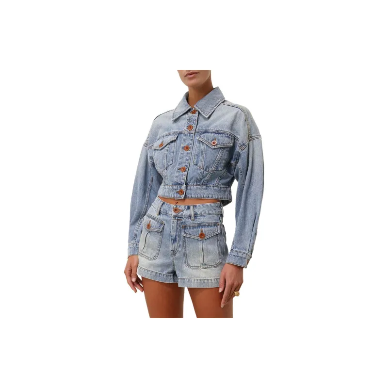 Zimmermann Cropped Denim Jacket-1