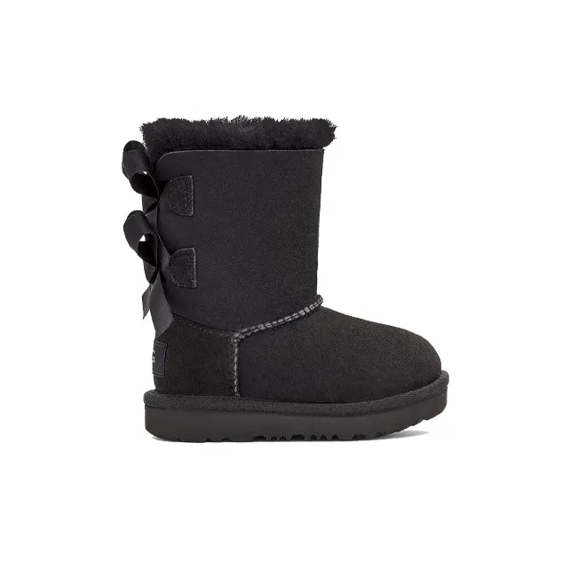 UGG Bailey Bow II Boot Black Toddler-1