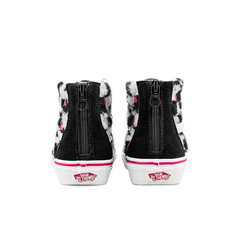 Vans SK8 Wear-resistant And Lightweight High-Top Kids' Skateboarding Shoes Black White Children Aged 3-7 Years Old-4