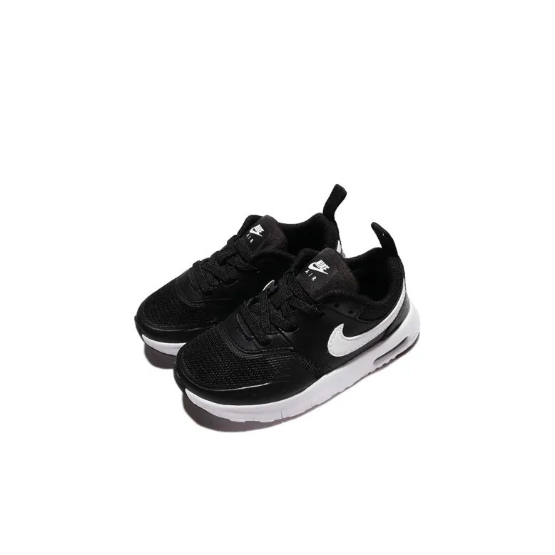 Nike Air Max Vision TD Slip Resistant Shock Absorbers Low Top Casual Shoes Black White Infant And Toddler-2