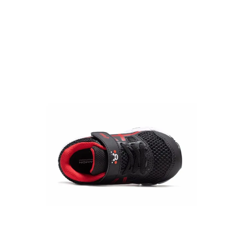 Asics Gel-Contend 5 Wear-Resistant Low-Top Toddler Shoes Black Red Infant And Toddler-2
